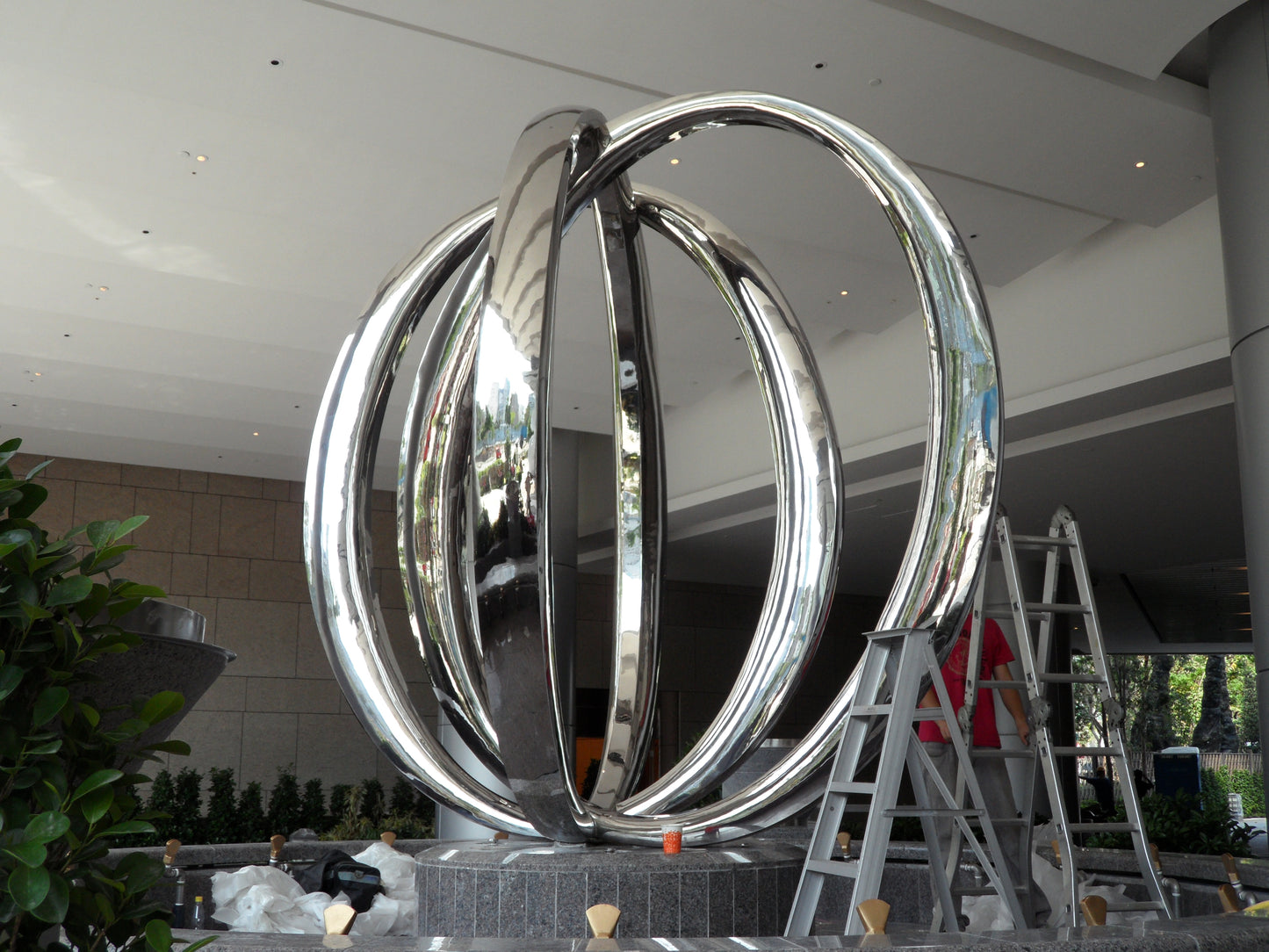 Flow Ring Stainless Steel Sculpture