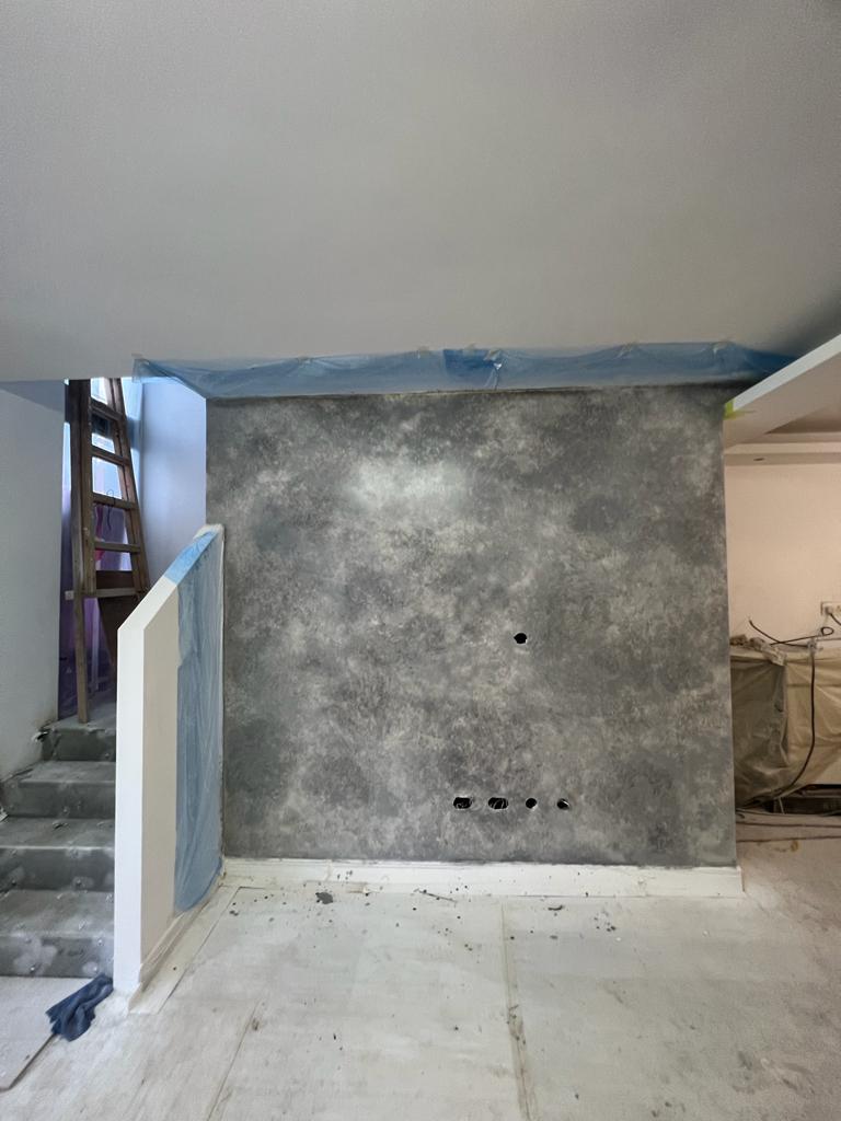Artificial Marble Patterned Wall｜Light Grey Layering
