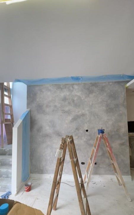 Artificial Marble Patterned Wall｜Light Grey Layering