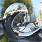Garden sculpture in stainless steel