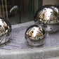Stainless steel mirror dot sphere ball sculpture