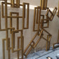 Stainless Steel Pixel Robot Sculpture