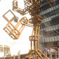 Stainless Steel Pixel Robot Sculpture
