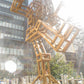 Stainless Steel Pixel Robot Sculpture