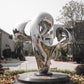 Mirror Polished Stainless Steel Abstract Sculpture